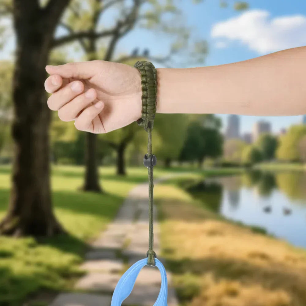 Adjustable Dog Leash Hands Free Leash Outdoor Nylon Bracelet Strong