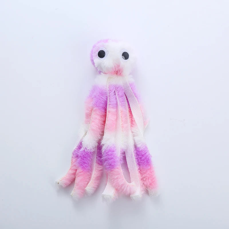 Cat toy Cute octopus plush toy bite resistant teeth interactive play
