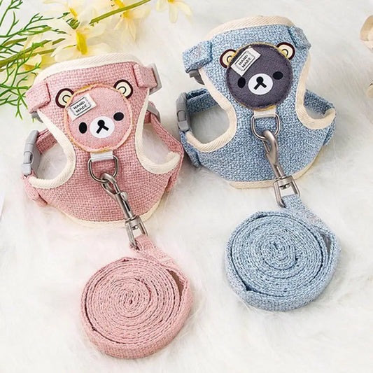 Lovely Small Pet Vest Chest Strap Dog Leash Traction Rope Walking Dog
