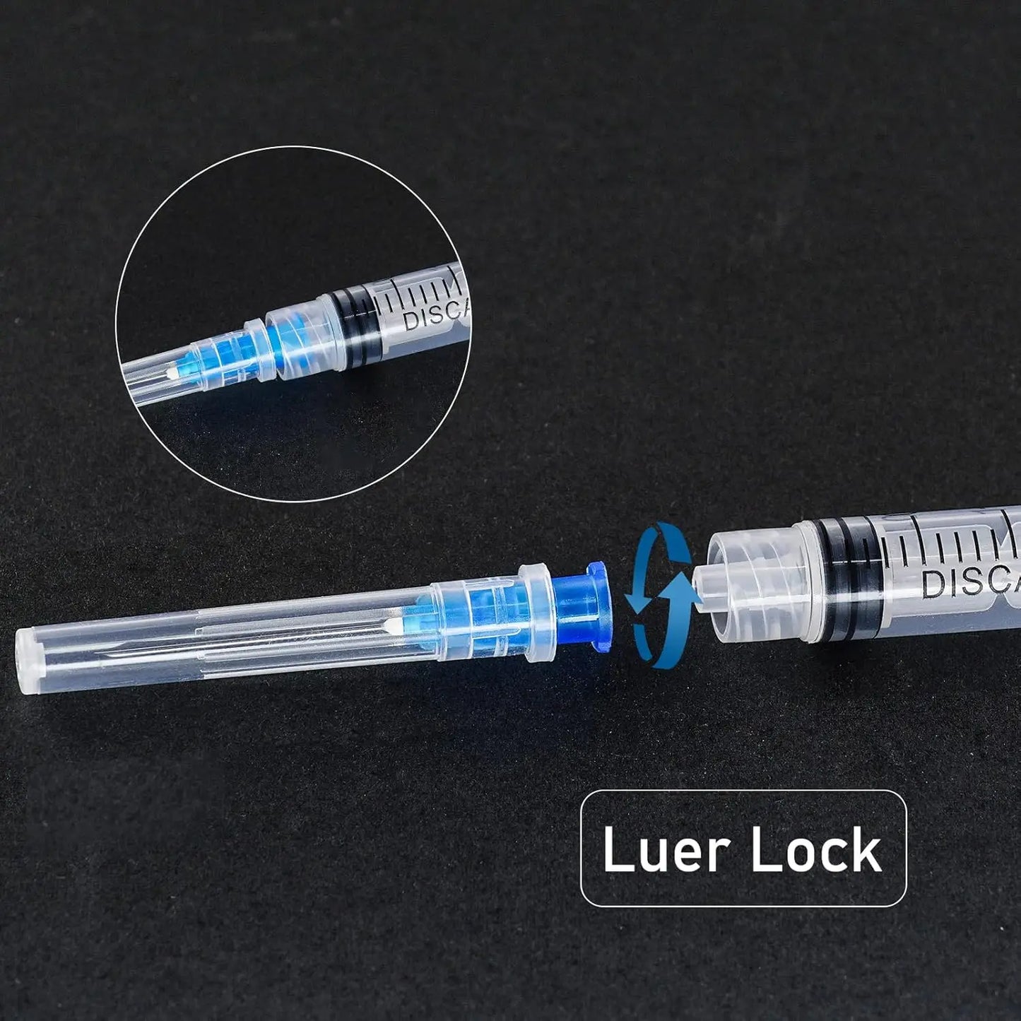 50Pcs 3ml Disposable Luer Lock Syringes, Suitable for Pets and Farm