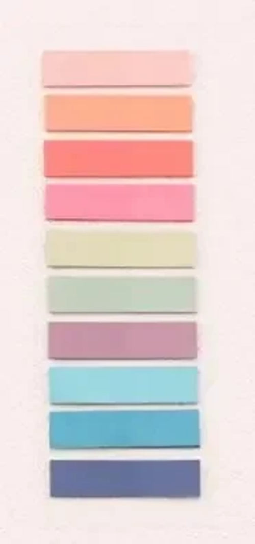 200 Sheets Morandi Transparent Fluorescent Index Tabs PET Arrow Flags