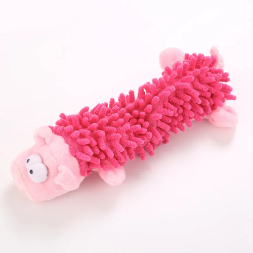 Durable Pet Dog Plush Toy for Small Breeds - Animal Shape Squeaky Chew