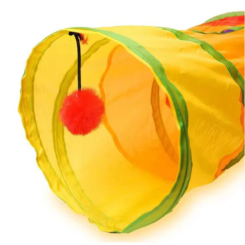 Cat Tunnel Pet Tube Collapsible Play Toy Indoor Outdoor Kitty Puppy