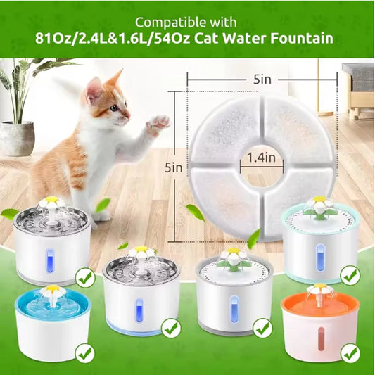 Replacement Filters for Cat Water Fountain Activated Carbon