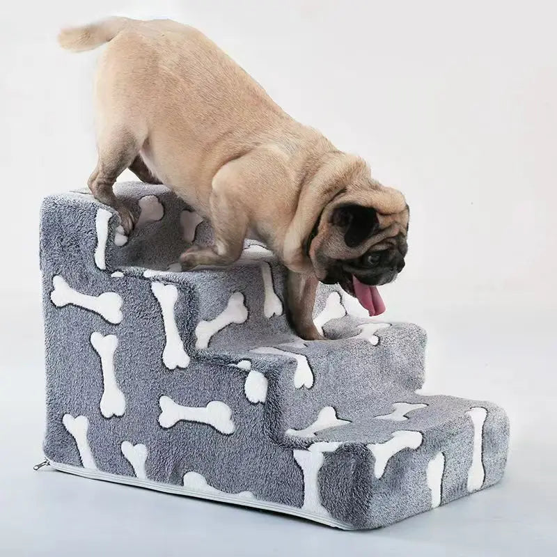 Ladder Dogs Pets Bone Shape Puppy Stairs Beside The Sofa Bed Ramp for