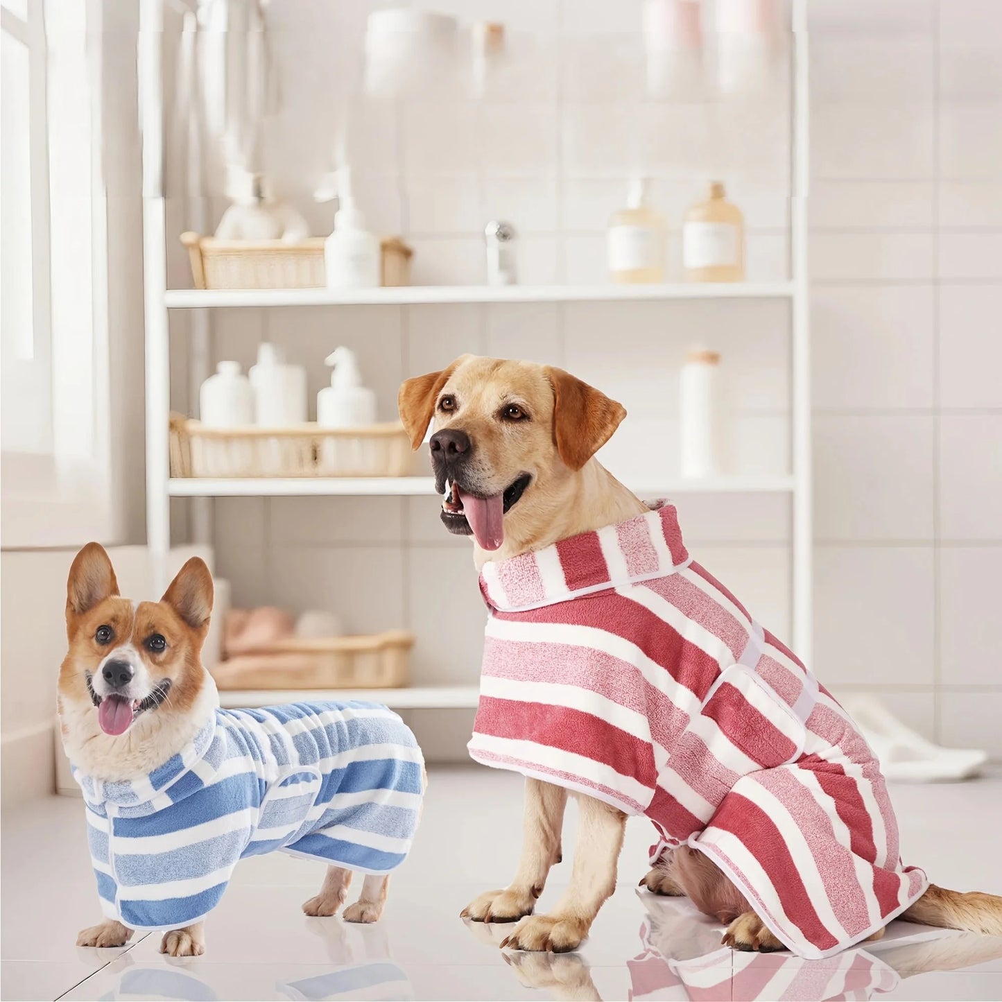 Dog Towel Pet Bathrobe, Fully Wrapped and Quick Drying, pet Quick