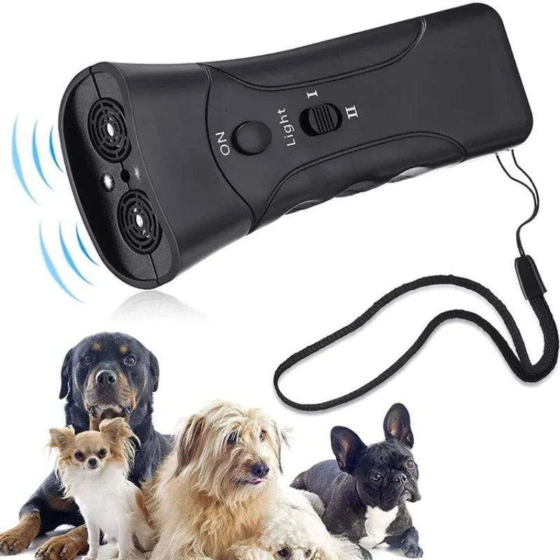 Pet Dog Repeller Anti Barking Stop Bark Training Device Trainer LED