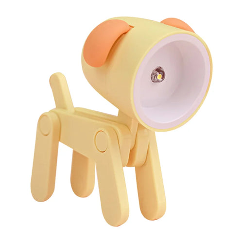 Mini Led Night Lights Folding Desk Lamp Cartoon Cute Pet Dog Deer