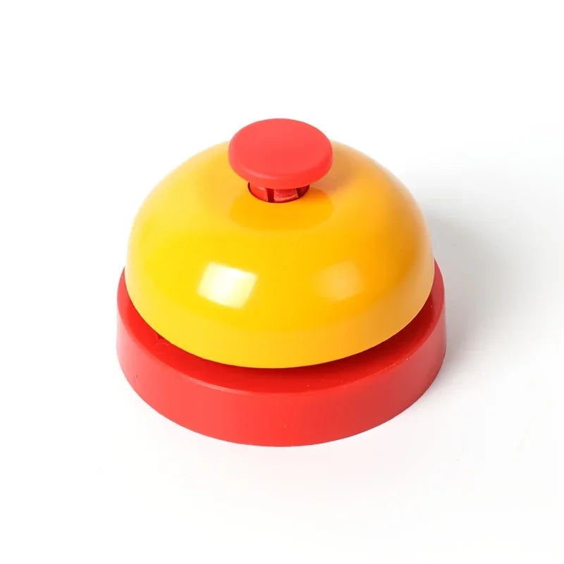 Table Order Bell Multi Color Handbell for Restaurant Kitchen Bar