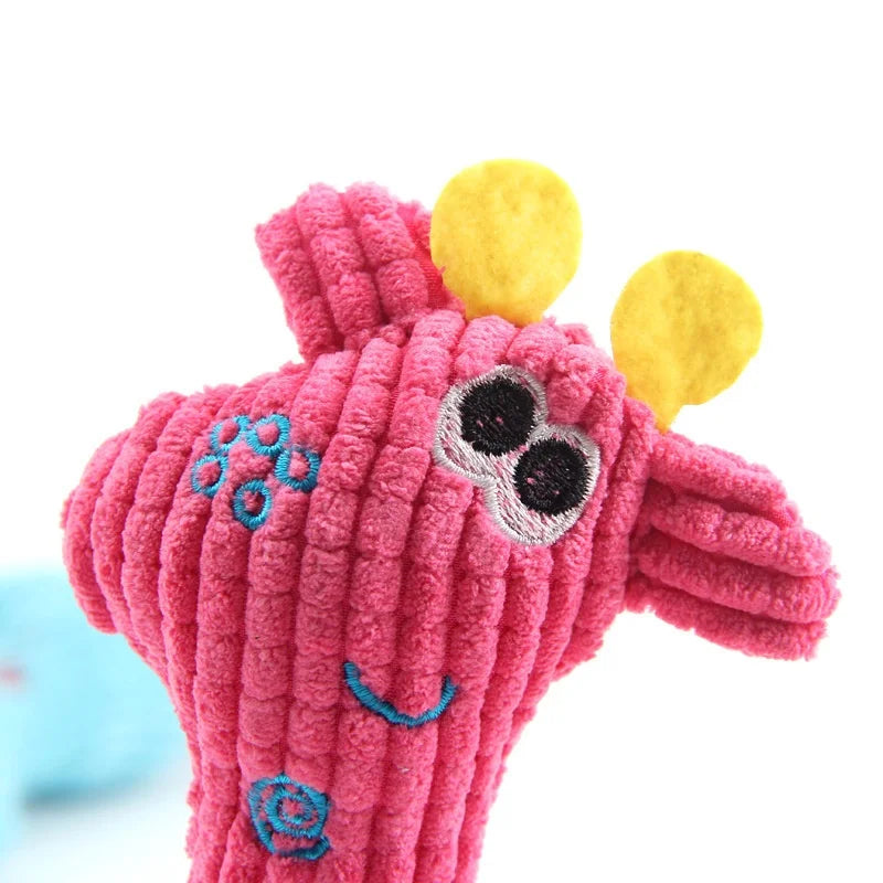 New Interactive Dogs Plush Toy Indoor Chewy Resistant Fleece Squeak