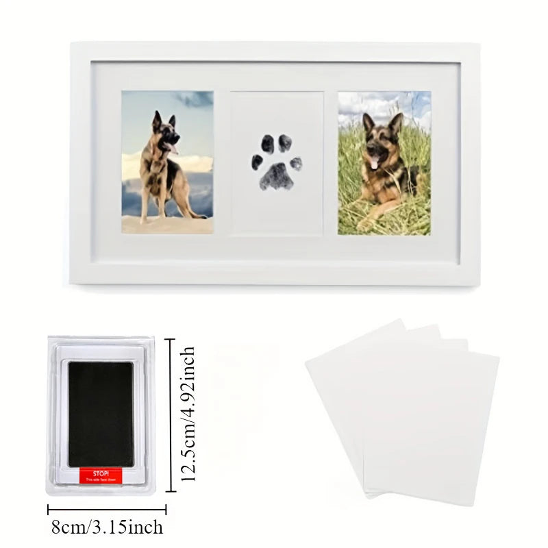 Pet Paw Print Commemorative Ink Pad，Dog or Cat Pet Owner Keepsake，DIY