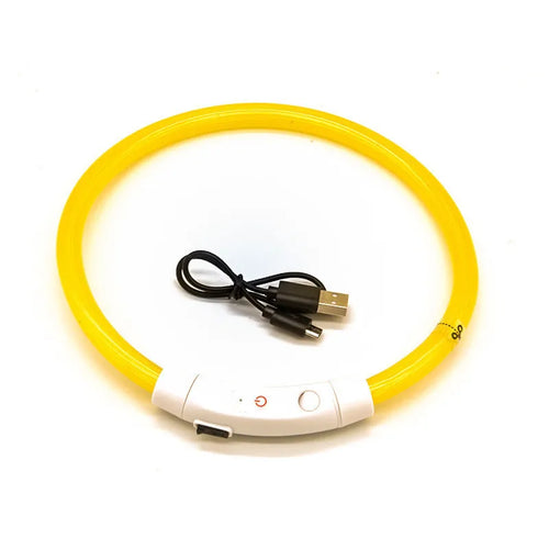 LED Pet Luminous Collar USB Charging Collar Teddy Anti Lost Collar Dog