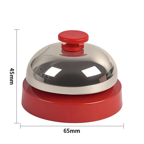 Table Order Bell Multi Color Handbell for Restaurant Kitchen Bar