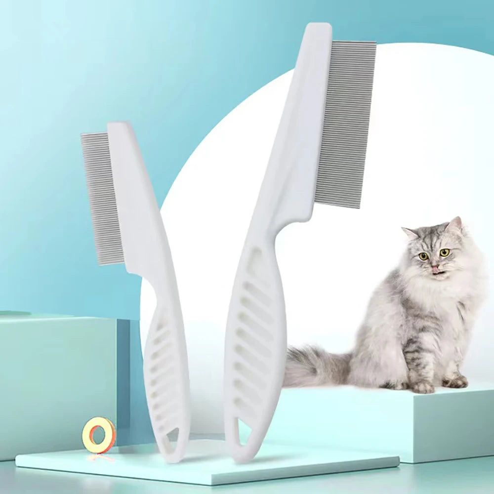 1Pcs Pet Flea Comb Cat/Dog Beauty Comb Stainless Steel Portable Pet