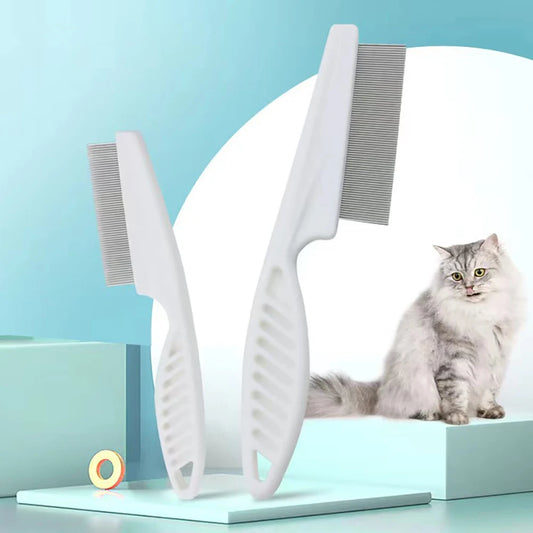 1Pcs Pet Flea Comb Cat/Dog Beauty Comb Stainless Steel Portable Pet