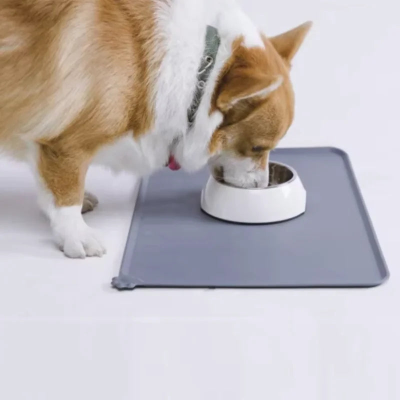 Silicone Pet Meal Mat Pet Waterproof and Anti Slip Cat Food Mat No