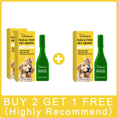 Cat Anti Flea Drops Flea Lice Remove Relieve Skin Itching External