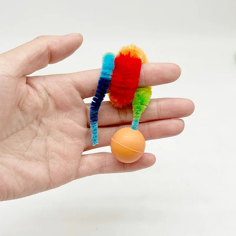 Cat interactive toys Tickle Cat Colorful Bouncing Ball Pet Supplies