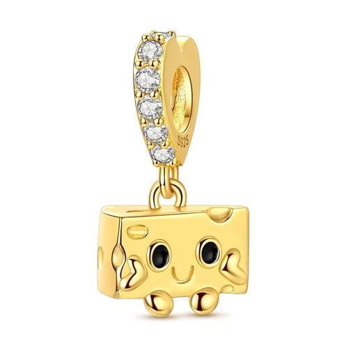 Hot 925 Sterling Silver Gold Charm Bead Pendant Cat Dog Pet Animal