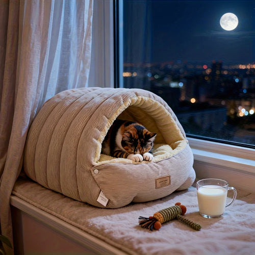 Winter Warm Cat Bed Warm Pet House Pet Sleeping Nest Thickening Warmth