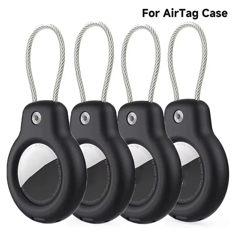 For Apple Airtag Case Hard Plastics Holder Anti-Loss Keychain With