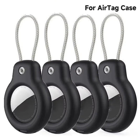 For Apple Airtag Case Hard Plastics Holder Anti-Loss Keychain With