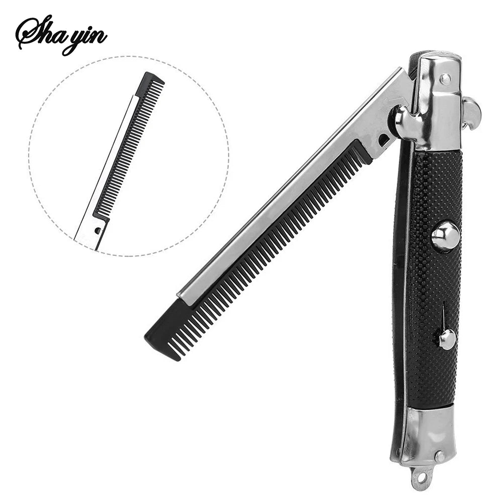 1Pc Folding Spring Comb Mens Womens Beauty Handmade Folding Pocket