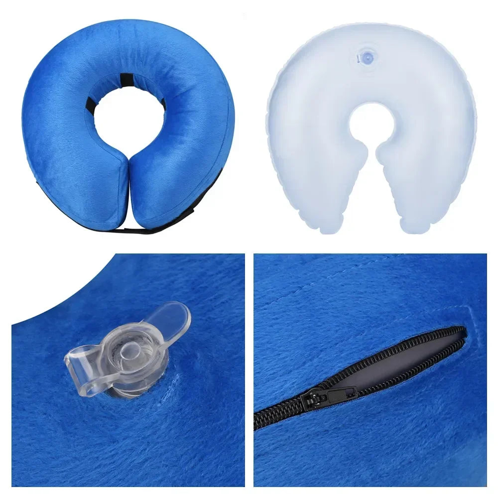 Dog Cones After Surgery, Protective Inflatable Dog Collar Pet Recovery