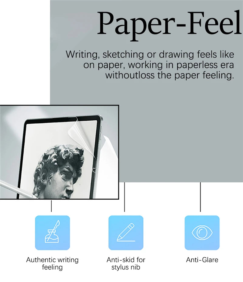 3Pcs Paper Feel Like Screen Protector for Lenovo Xiaoxin Pad Pro GT