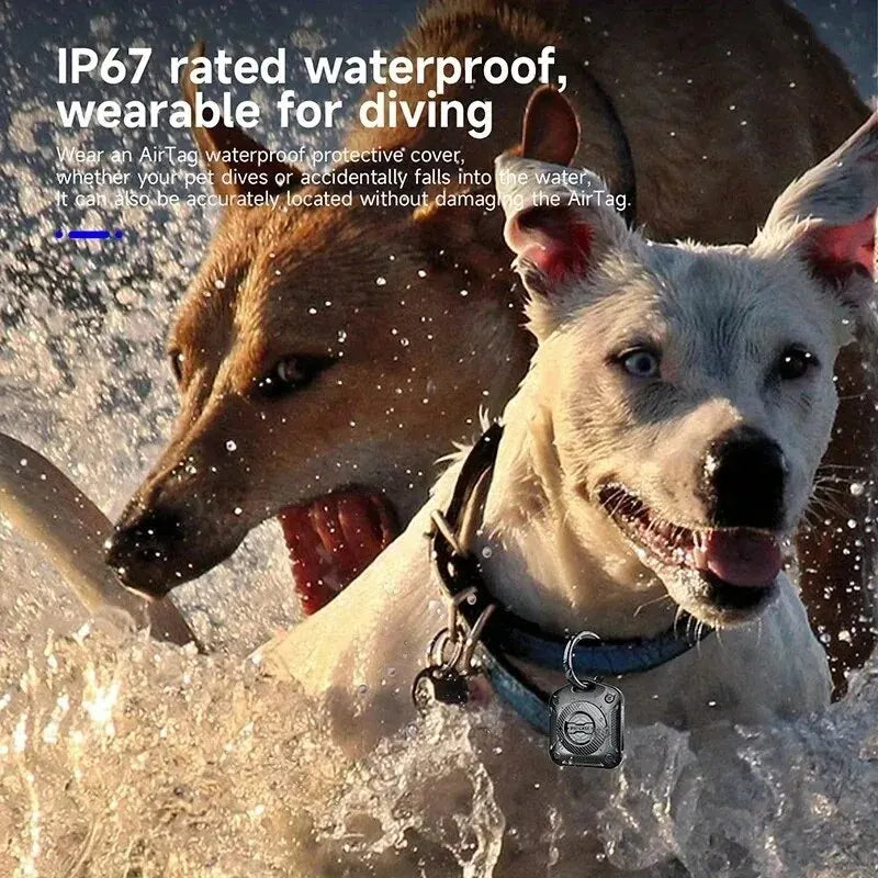 Case for AirTag Cover Ip7 True Waterproof Soft Rubber TPU Pet