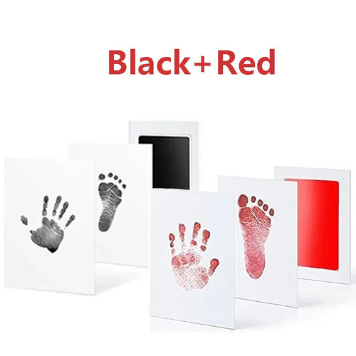 2/4pc Baby Handprint Footprints Ink Pads Safe Non-toxic No-Touch Skin