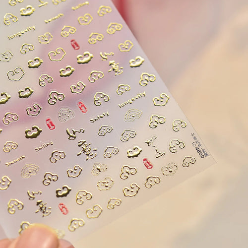 1 piece 5D color crystal star nail stickers high quality love shiny