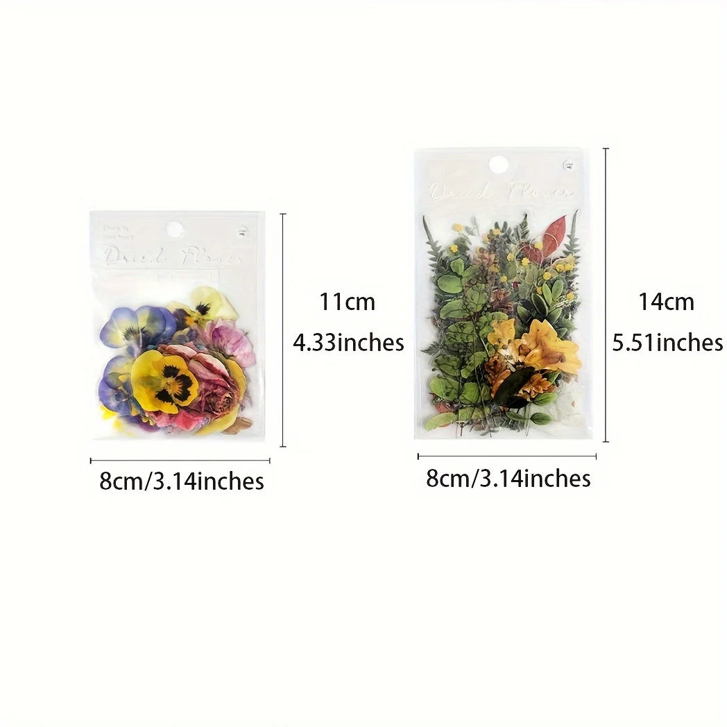40 pcs Rose Plant PET Stickers Flowers And Leaf Scrapbook Deco Sticker