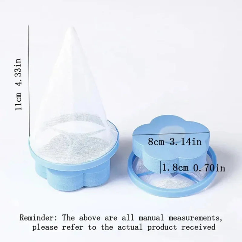 Plum Blossom Washing Machine Filter Remove Dirty Hair Mesh Yarn