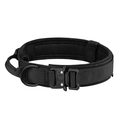 Pet Products Outdoor Tactical Dog Collar Metal Buckle Breathability