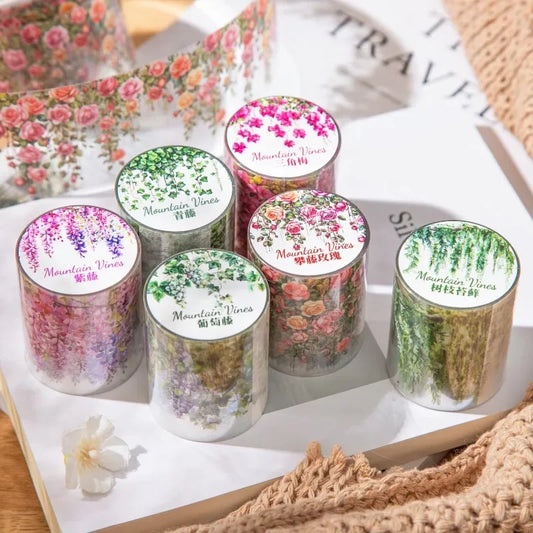 1Roll Tape Mountain Vine DIY Decorative Recycled Stickers Tapes