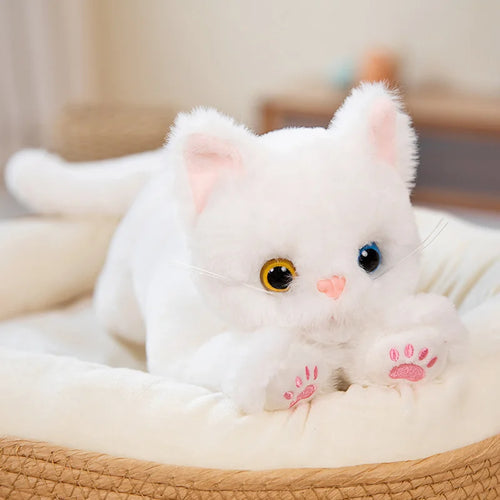 53CM Cute Simulated Cat Doll Plush Toy Stuffed Soft Animal Plush white