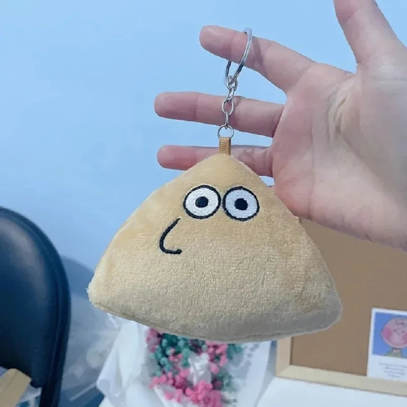 Hot 10cm Game My Pet Alien Pou Plush Keychain Furdiburb Emotion Alien