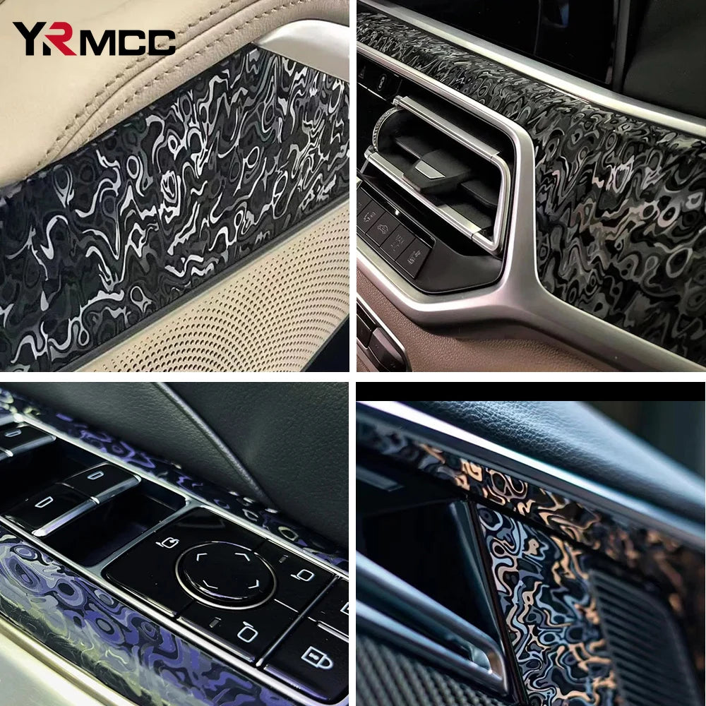 Premium PET Car Carbon Vinyl Film DIY Waterproof Car Stickers Modified