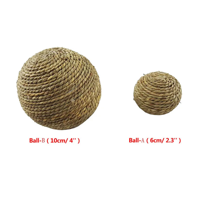 6/10cm Chewing Braided Ball Guinea Pig Rabbit Hamster Small Animal