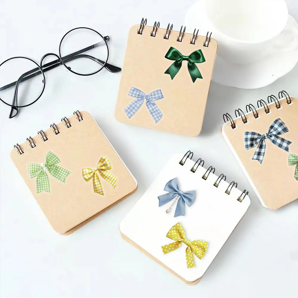 50Pcs Bow Transparent Sticker Pack Cartoon Cute Waterproof PET