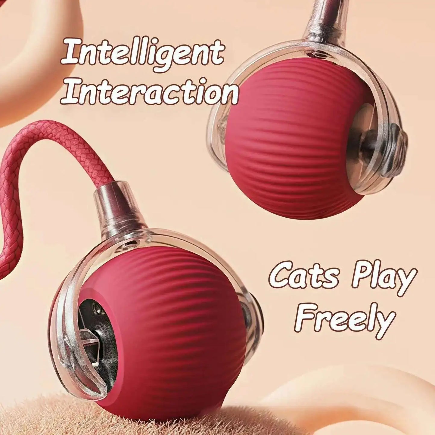 Smart Dog Interactive Ball Toys Automatic Rolling Ball Rechargeable