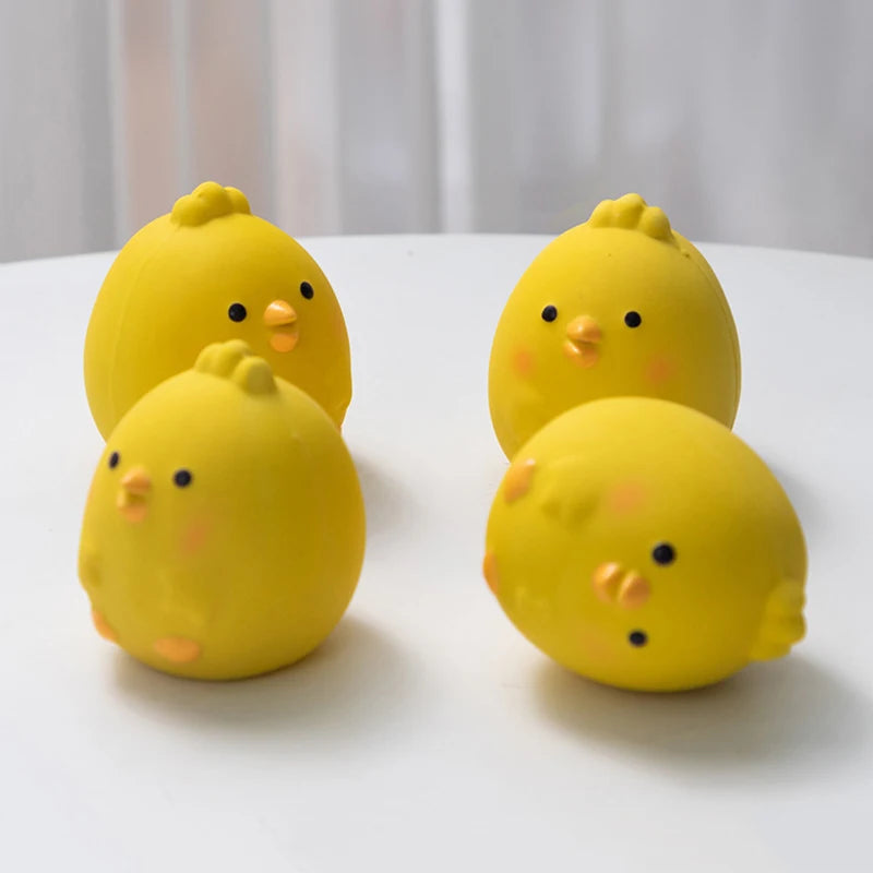 Pet Squeaky Toys Cute Chicken Dog Chewing Rubber Toy Cleaning Tooth