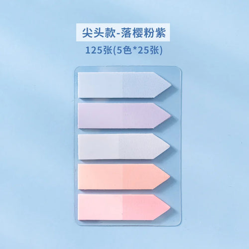 1 PC PET Transparent Index Sticker Morandi Sticky Note Sticker Sticky