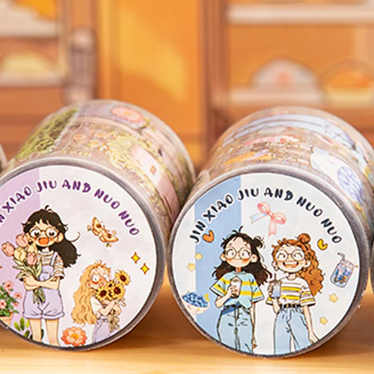 Mr Paper Washi Tape Kawaii 1 Roll  Character Scenery PET Stickers DIY