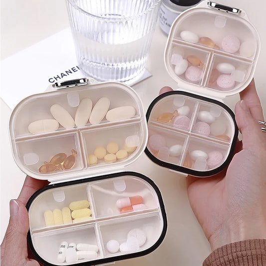 Weekly Pill Organizer Box 7 Day Portable Medicine Storage Case
