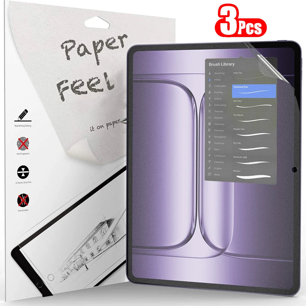 3Pcs Paper Feel Like Screen Protector for OnePlus Pad 3 13.2-inch Pad