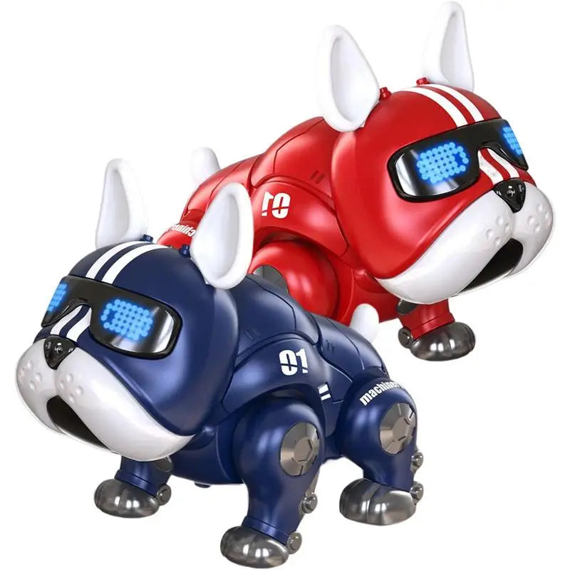 Dance Music Bulldog Robot Intelligent Interactive Dog With Light Toys