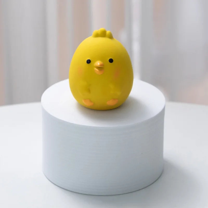 Pet Squeaky Toys Cute Chicken Dog Chewing Rubber Toy Cleaning Tooth