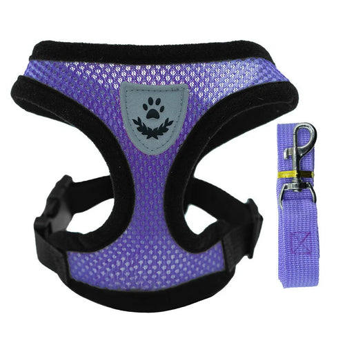 Hot summer small dog pet chest and back breathable dog chest and back